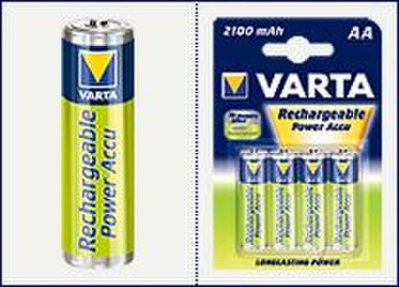 Varta Rechargeable Power Accu AA, 2100 mAh Nickel-Metallhydrid (NiMH) 2100mAh 1.2V Wiederaufladbare Batterie