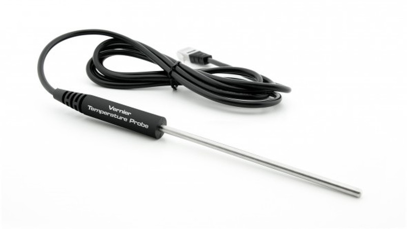 Vernier Stainless Steel Temp Probe Electronic environment thermometer Black,Stainless steel