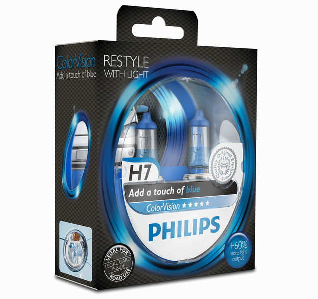 Philips ColorVision Blue car headlight bulb 12972CVPBS2