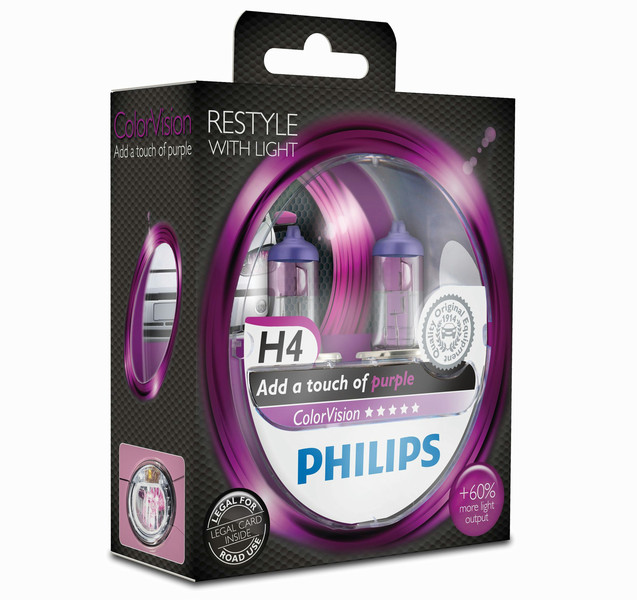 Philips ColorVision Purple car headlight bulb 12342CVPPS2