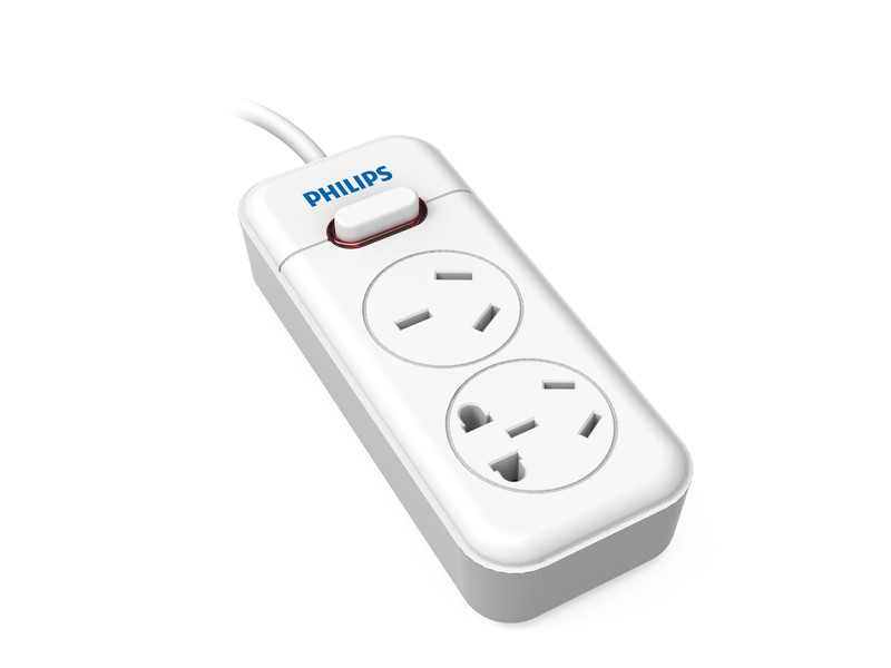 Philips SPS1512Z/93 Indoor 2AC outlet(s) 3m White power extension