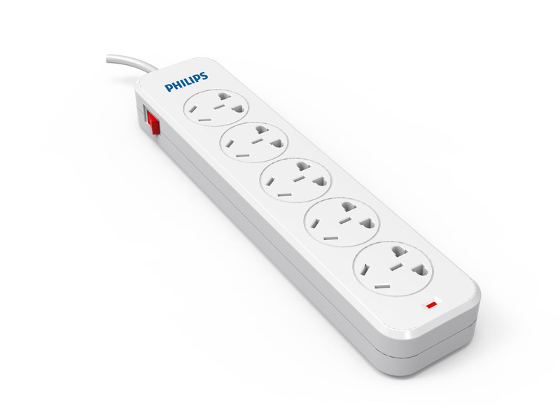 Philips SPS3530D/93 Indoor 5AC outlet(s) 3m White power extension