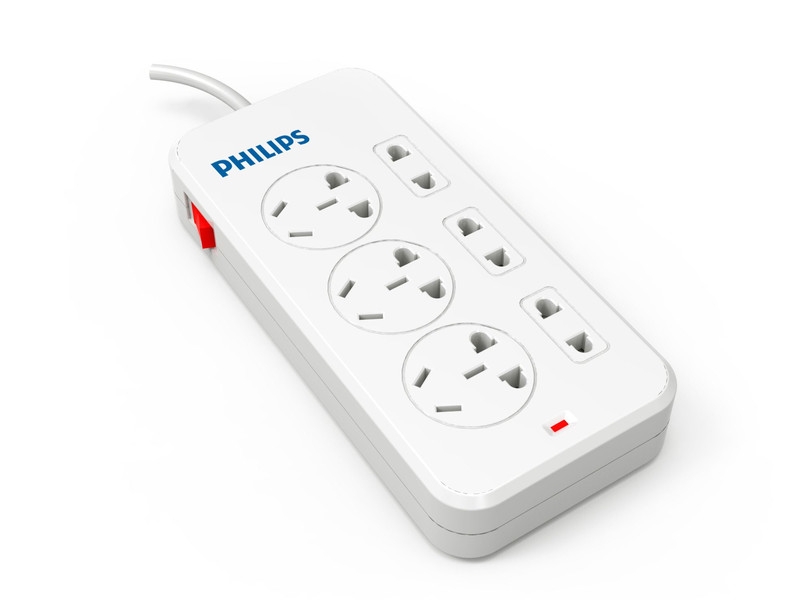 Philips SPS3620D/93 Indoor 6AC outlet(s) 1.8m White power extension