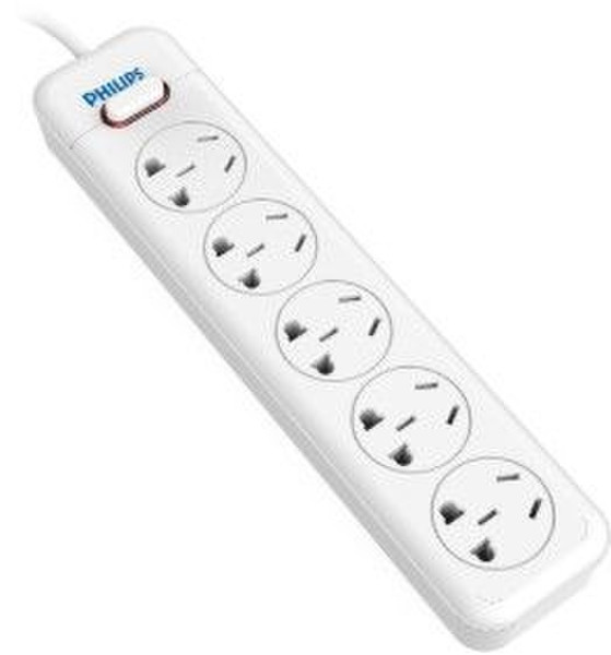 Philips SPS6520A/93 Indoor 5AC outlet(s) 1.8m White power extension