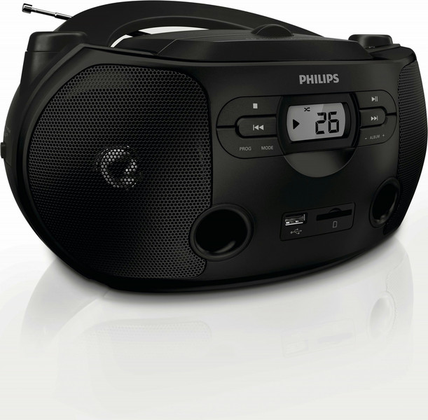 Philips AZ1068/93 5W Black CD radio
