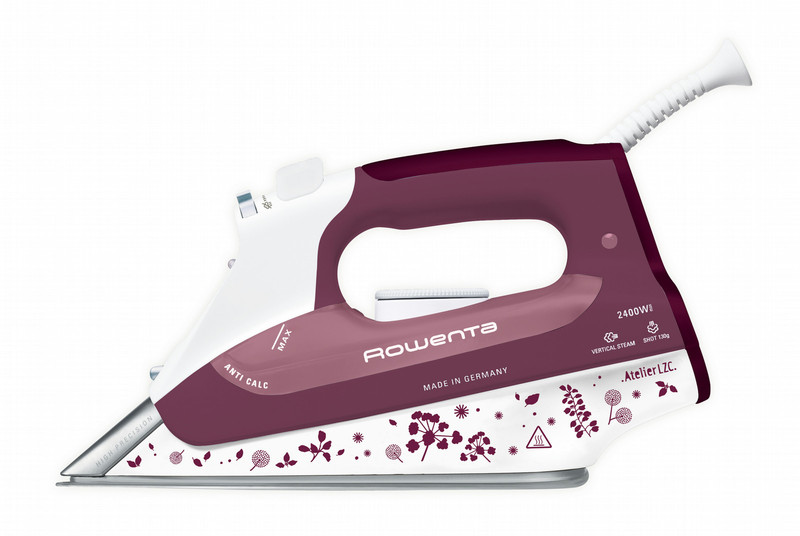 Rowenta DZ 5920 Dry & Steam iron Stainless Steel soleplate 2400W Violett, Weiß