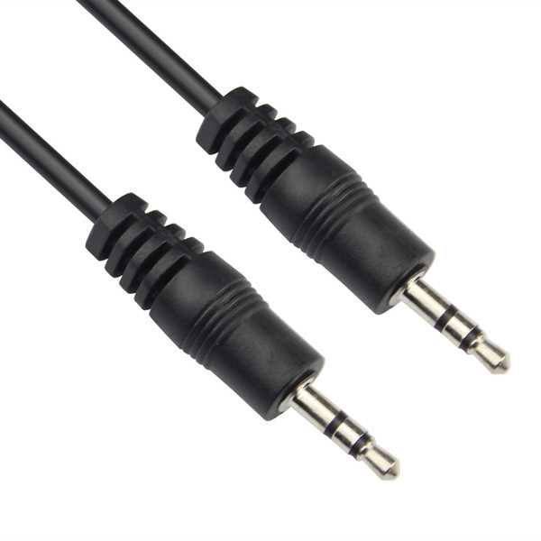 VCOM CV201 1.8m 3.5mm 3.5mm Black audio cable