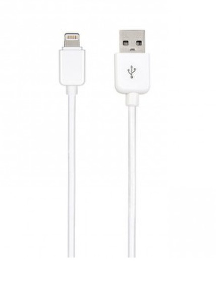 Dexim USB-Lightning, 1m 1м USB A Lightning Белый