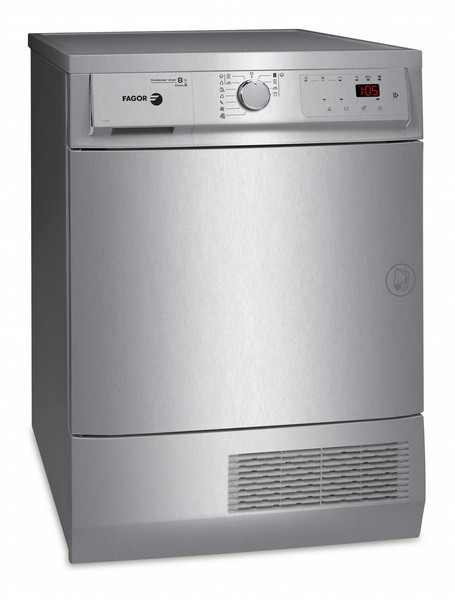 Fagor SFE-820CELX freestanding Front-load 8kg B Stainless steel