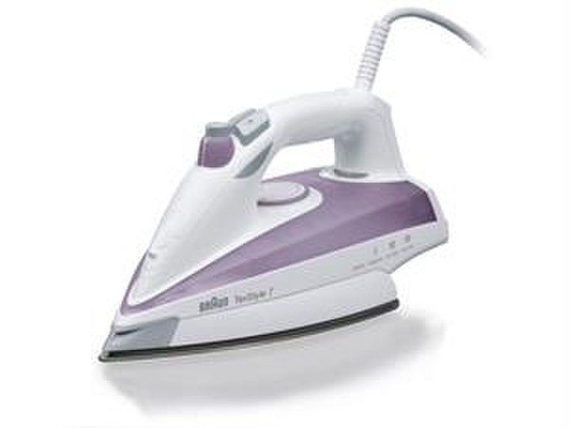 Braun TexStyle 7 TS715 Dry & Steam iron Eloxal soleplate 2300W Pink,White
