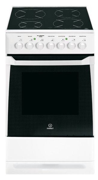 Indesit KN3C51(W)/FR Отдельностоящий Induction hob Белый