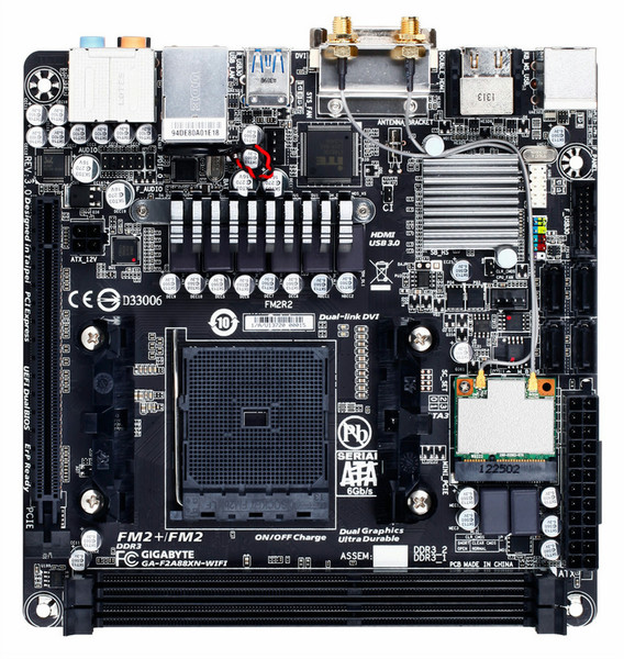 Gigabyte GA-F2A88XN-WIFI AMD A88X Socket FM2+ Mini ITX motherboard