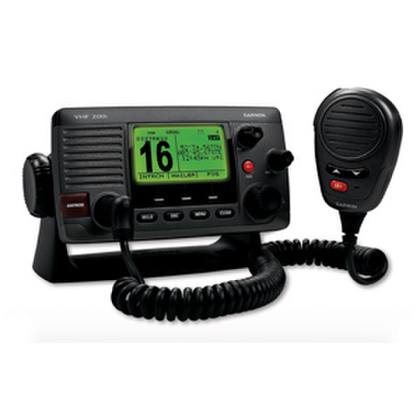 Garmin VHF 200i 10channels 156.050 - 163.27MHz Black two-way radio