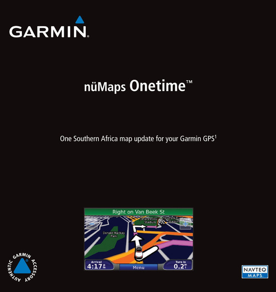 Garmin nüMaps Onetime - Southern Africa NT, CD-ROM