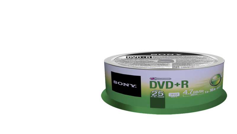 Sony 25DPR47SPM 4.7GB DVD+R 25Stück(e) DVD-Rohling