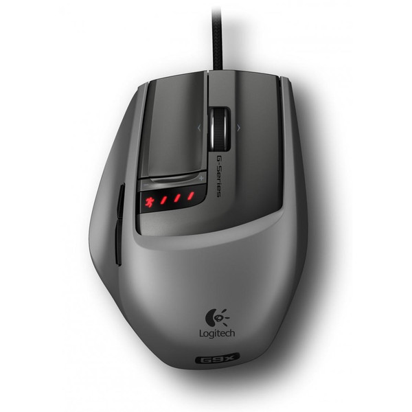 Logitech G9x USB Laser 5700DPI Right-hand Silver mice