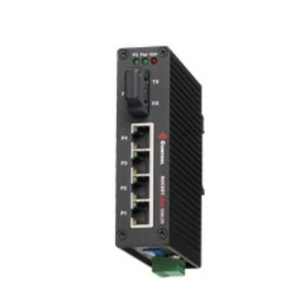 Comtrol RocketLinx ES8105F-S Неуправляемый Fast Ethernet (10/100) Черный