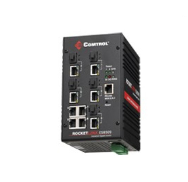 Comtrol RocketLinx ES8509-XT Управляемый L2 Gigabit Ethernet (10/100/1000) Черный