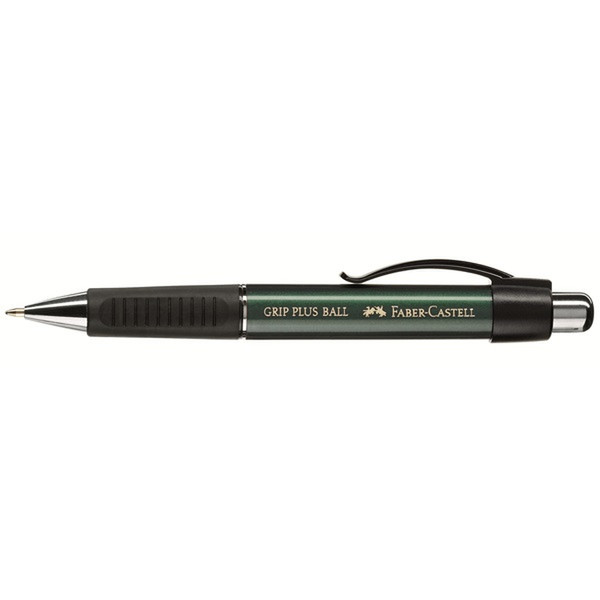 Faber-Castell Grip Plus Ball M Clip-on retractable ballpoint pen Blau 1Stück(e)