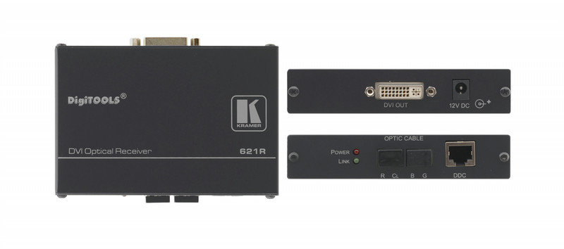 Kramer Electronics 621R AV-Receiver Schwarz Audio-/Video-Leistungsverstärker