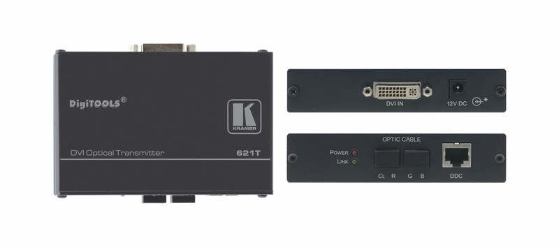 Kramer Electronics 621T AV transmitter Black AV extender