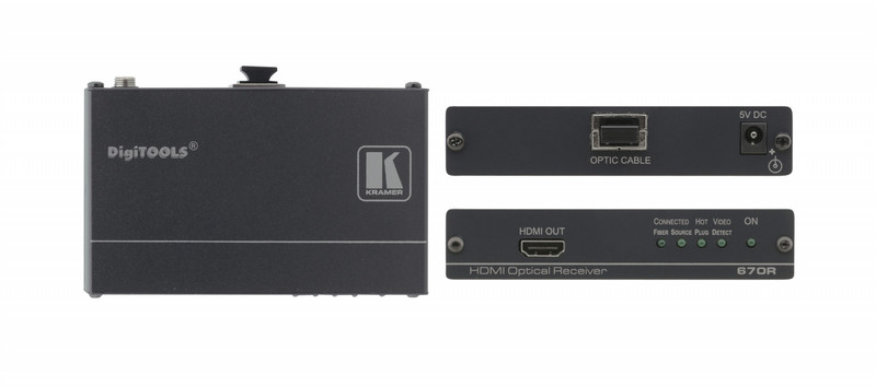 Kramer Electronics 670R AV-Receiver Schwarz Audio-/Video-Leistungsverstärker