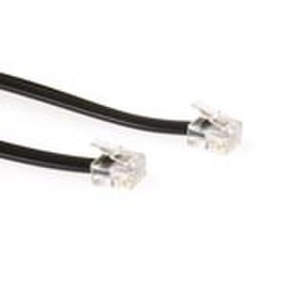 Advanced Cable Technology RJ12 - RJ12 cable, Black 3.0m 3м Черный телефонный кабель