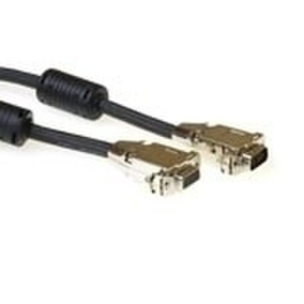 Intronics VGA extension cable with 5 coax conductors and metal hoods male-female