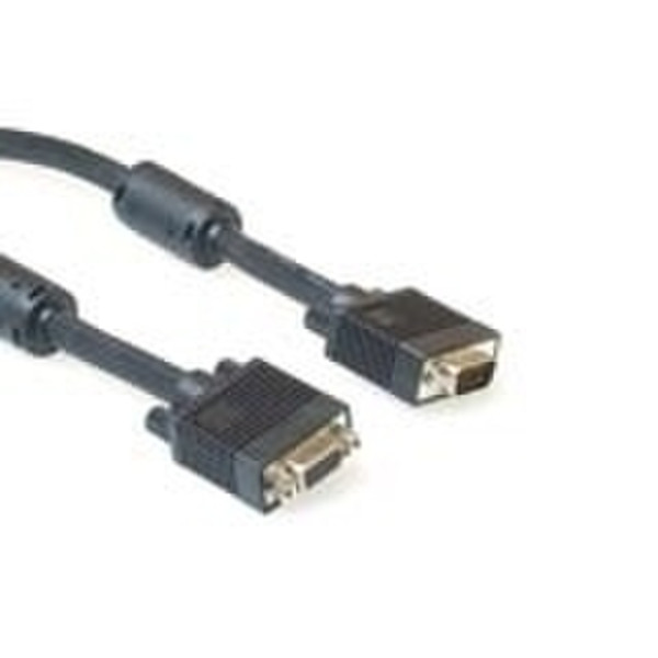 Intronics VGA 5XCOAX HD15M/F MOLDED 15.0m 15m VGA (D-Sub) VGA (D-Sub) Black VGA cable