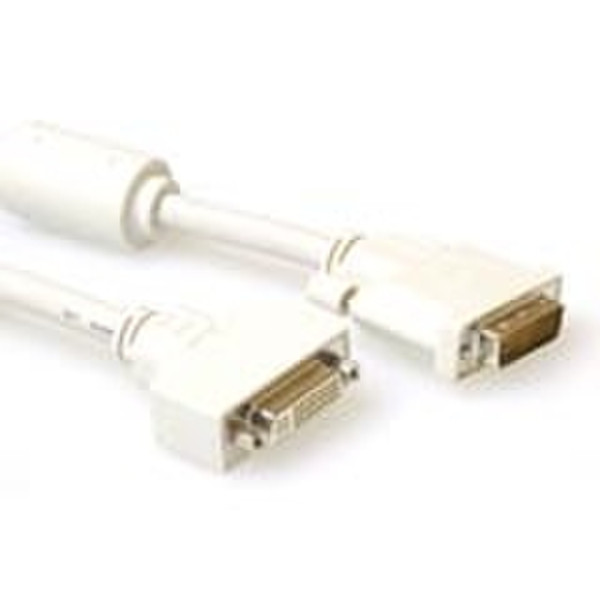 Advanced Cable Technology DVI-D Dual Link extension cable, M - F, Ivory 2.0m 2m DVI-D DVI-D DVI-Kabel