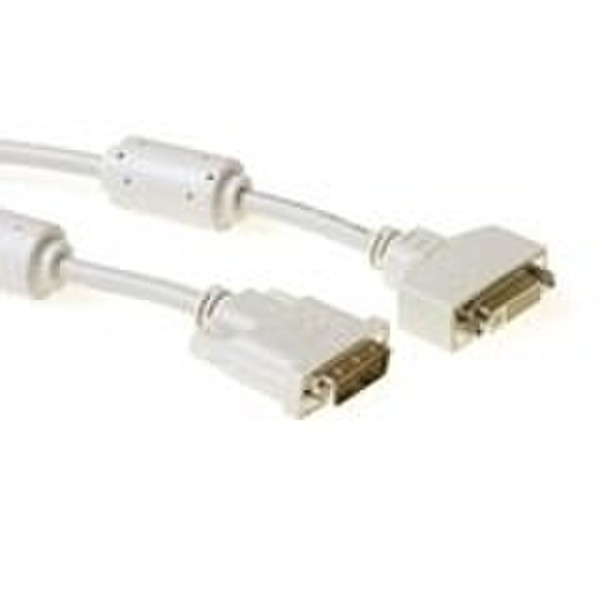 Advanced Cable Technology DVI-D Single Link extension cable, M - F, Ivory 5.0m 5m DVI-D DVI-D DVI-Kabel