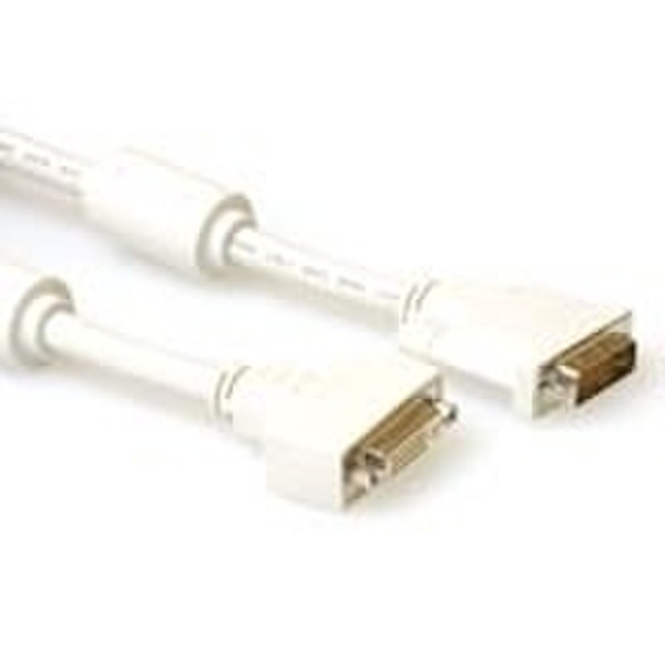 Advanced Cable Technology DVI-I Dual Link extension cable, M - F, Ivory 5.0m 5м DVI-I DVI-I DVI кабель