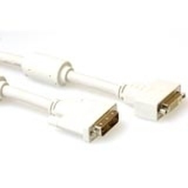 Advanced Cable Technology DVI-I Single Link extension cable, M - F, Ivory 10.0m 10m DVI-I DVI-I DVI-Kabel