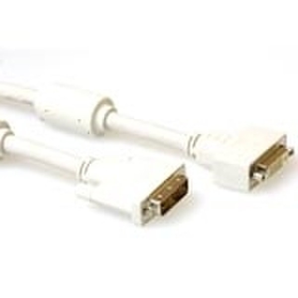 Advanced Cable Technology DVI-I Single Link extension cable, M - F, Ivory 3.0m 3m DVI-I DVI-I DVI-Kabel