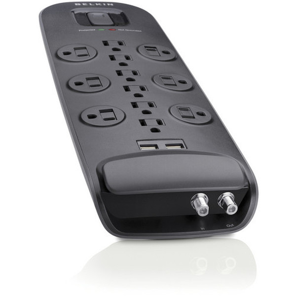 Belkin BV112080-08 12AC outlet(s) 2.43m Black surge protector