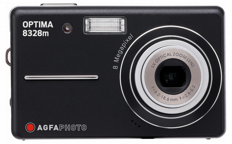 AgfaPhoto OPTIMA 8328m Компактный фотоаппарат 8МП CCD 3264 x 2448пикселей Черный