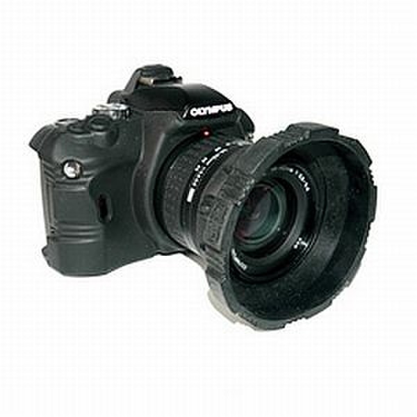 Camera Armor Cover for Olympus E-410 Black lens hood