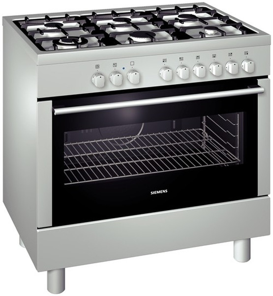 Siemens HQ734507N Отдельностоящий Gas hob C Cеребряный кухонная плита