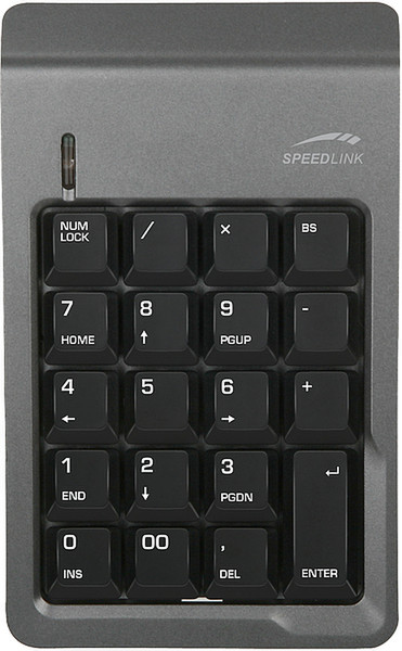 SPEEDLINK Faktor USB NumPad USB Grau Tastatur