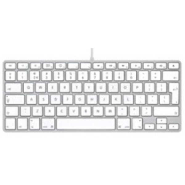 Apple Keyboard - NL USB QWERTY Белый клавиатура