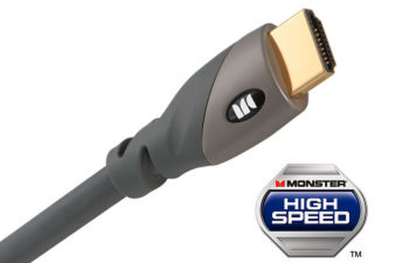 Monster Cable HDMI 750HD High Speed 1m HDMI HDMI Grau HDMI-Kabel