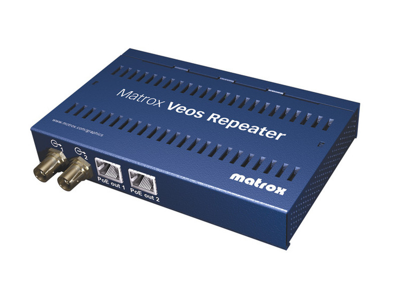 Matrox Veos Repeater Unit AV transmitter & receiver Blau