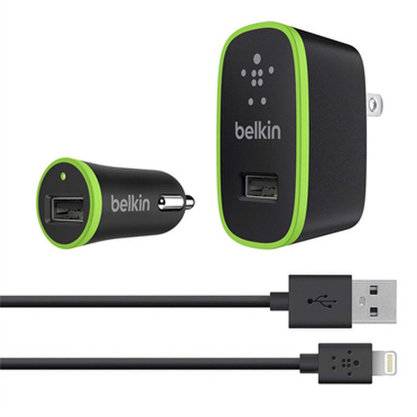 Belkin F8J031TT04-BLK Авто, Для помещений Черный зарядное для мобильных устройств