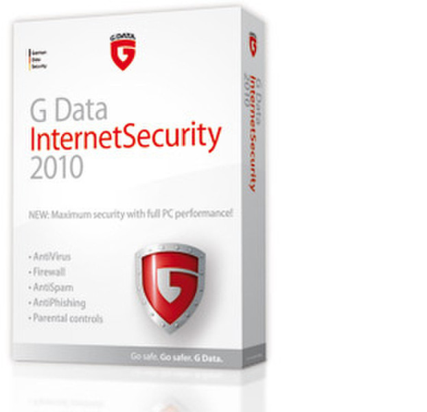 G DATA InternetSecurity 2010, 3 - 25 Users, 1 Year