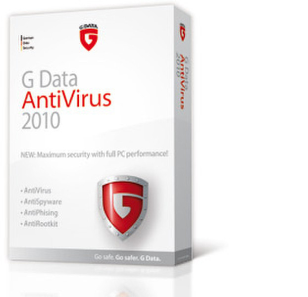 G DATA AntiVirus 2010, 24 - 50 Users, 3 Years