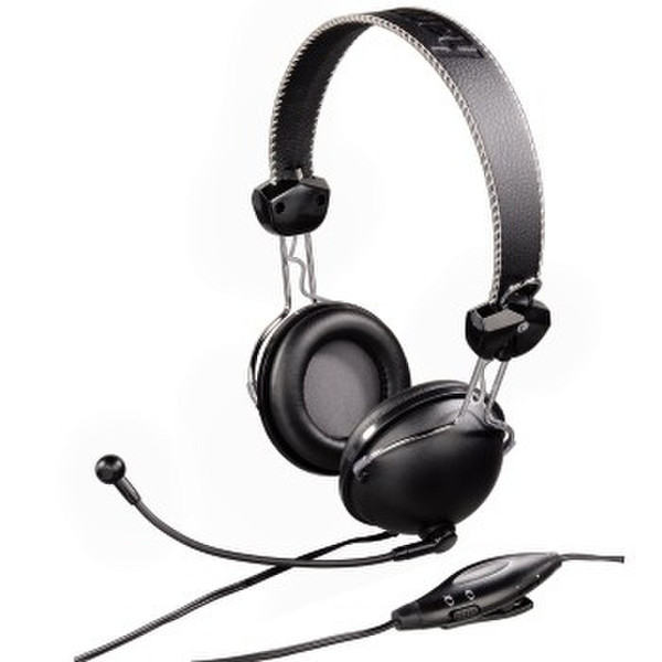 Hama PC-Headset Flame Binaural Verkabelt Schwarz Mobiles Headset