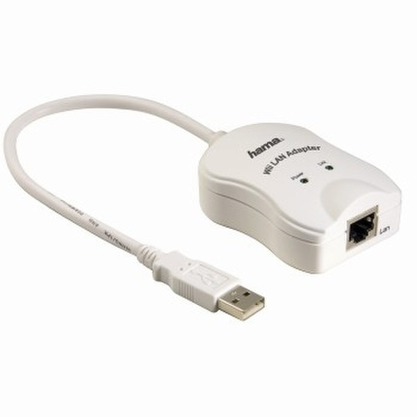 Hama Ethernet Lan Adapter (Wii) 480Mbit/s Netzwerkkarte