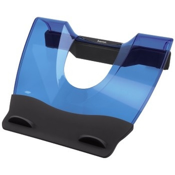 Hama Acrylic Notebook Stand, transparent-blue Schwarz