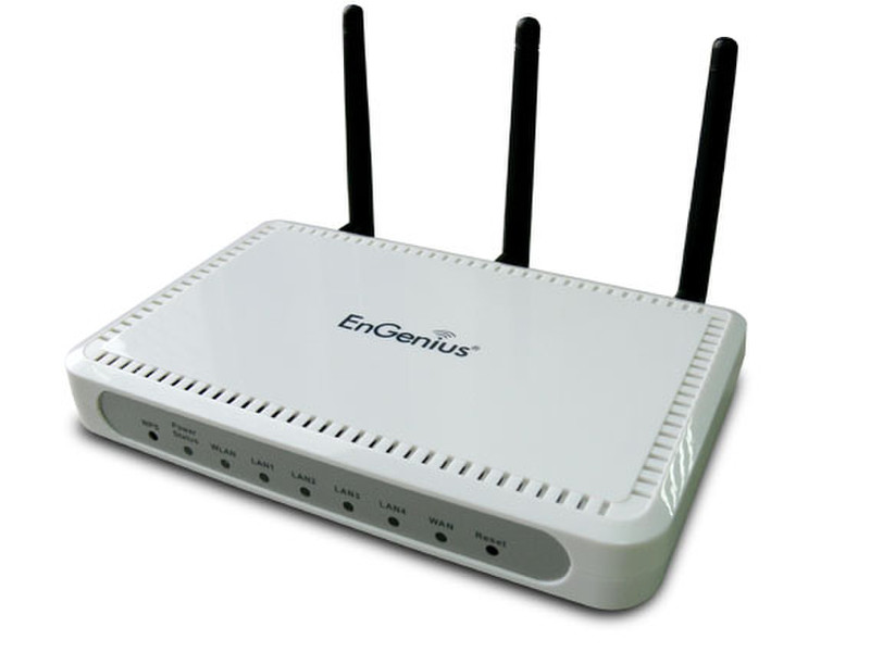 EnGenius ESR-9750G Wireless-N Gigabit Broadband Router/AP (Go Green Series) Weiß WLAN-Router