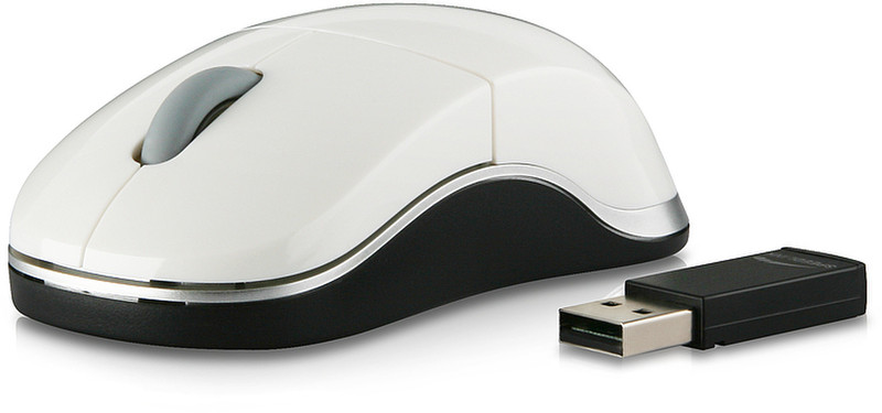 SPEEDLINK Snappy Smart Wireless USB Mouse RF Wireless Optisch 1000DPI Weiß Maus